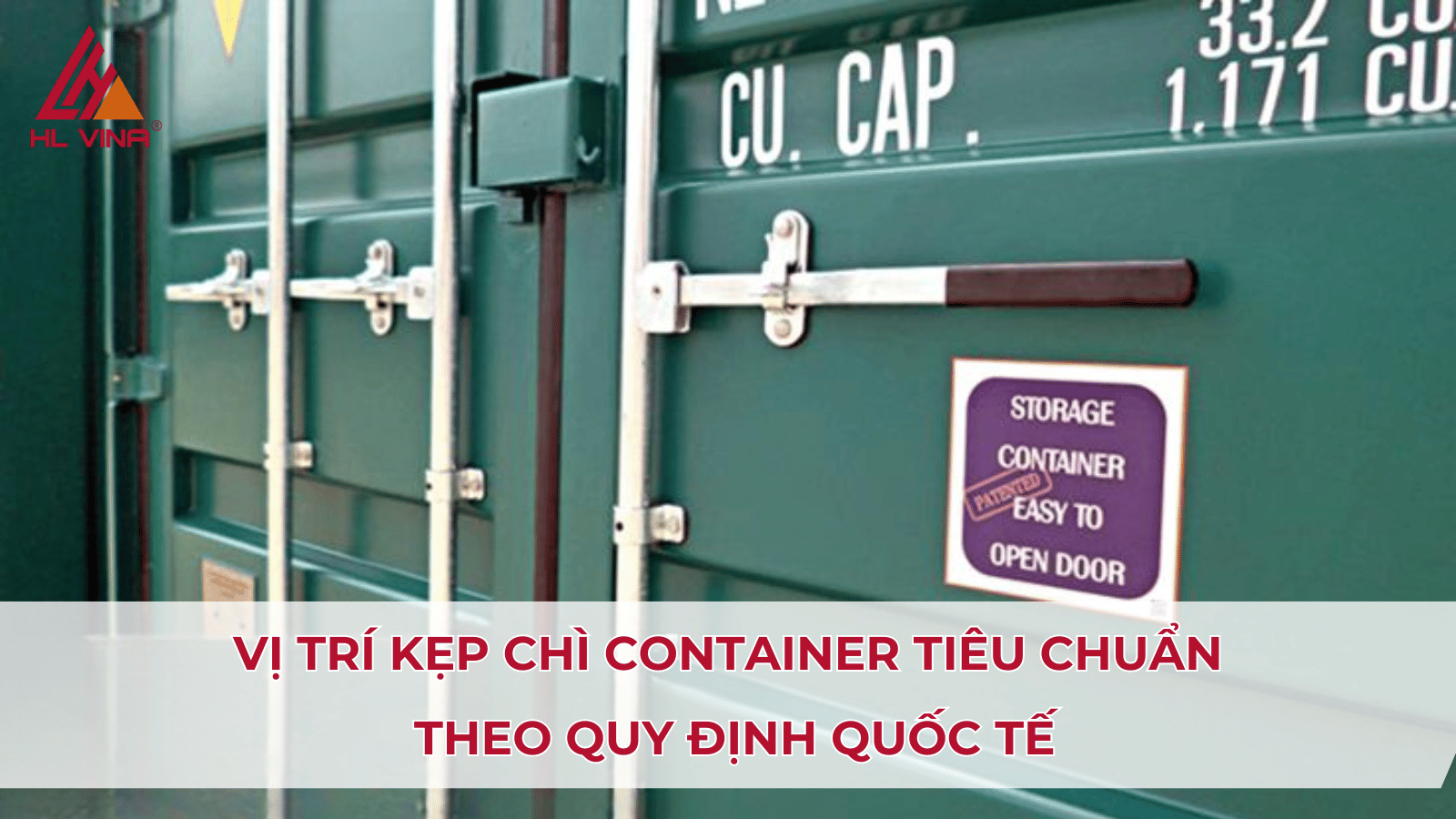 Vị trí kẹp chì container tiêu chuẩn theo quy định quốc tế
