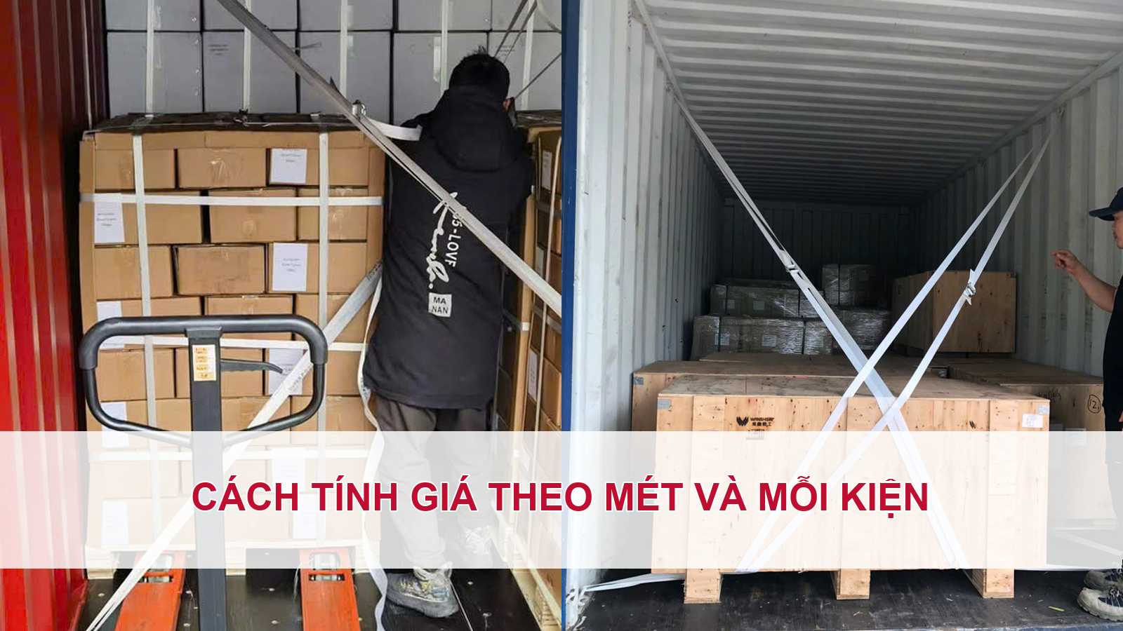 Cách tính giá theo mét và mỗi kiện